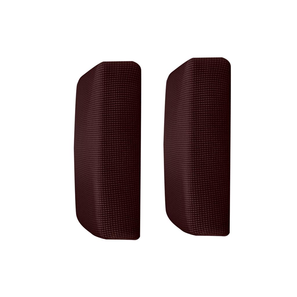 2Pcs Sofa Futon Seat Cushion Cover Couch Slipcover Protector Dark Brown _ S