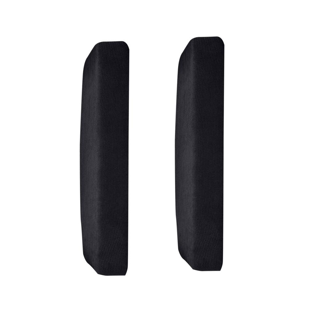 2Pcs Sofa Futon Seat Cushion Cover Couch Slipcover Protector Black_Size M