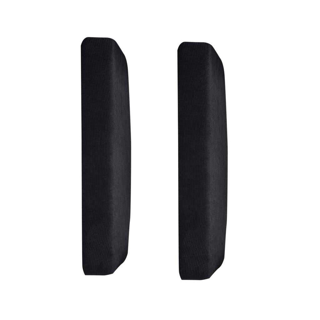 2Pcs Sofa Futon Seat Cushion Cover Couch Slipcover Protector Black_Size M