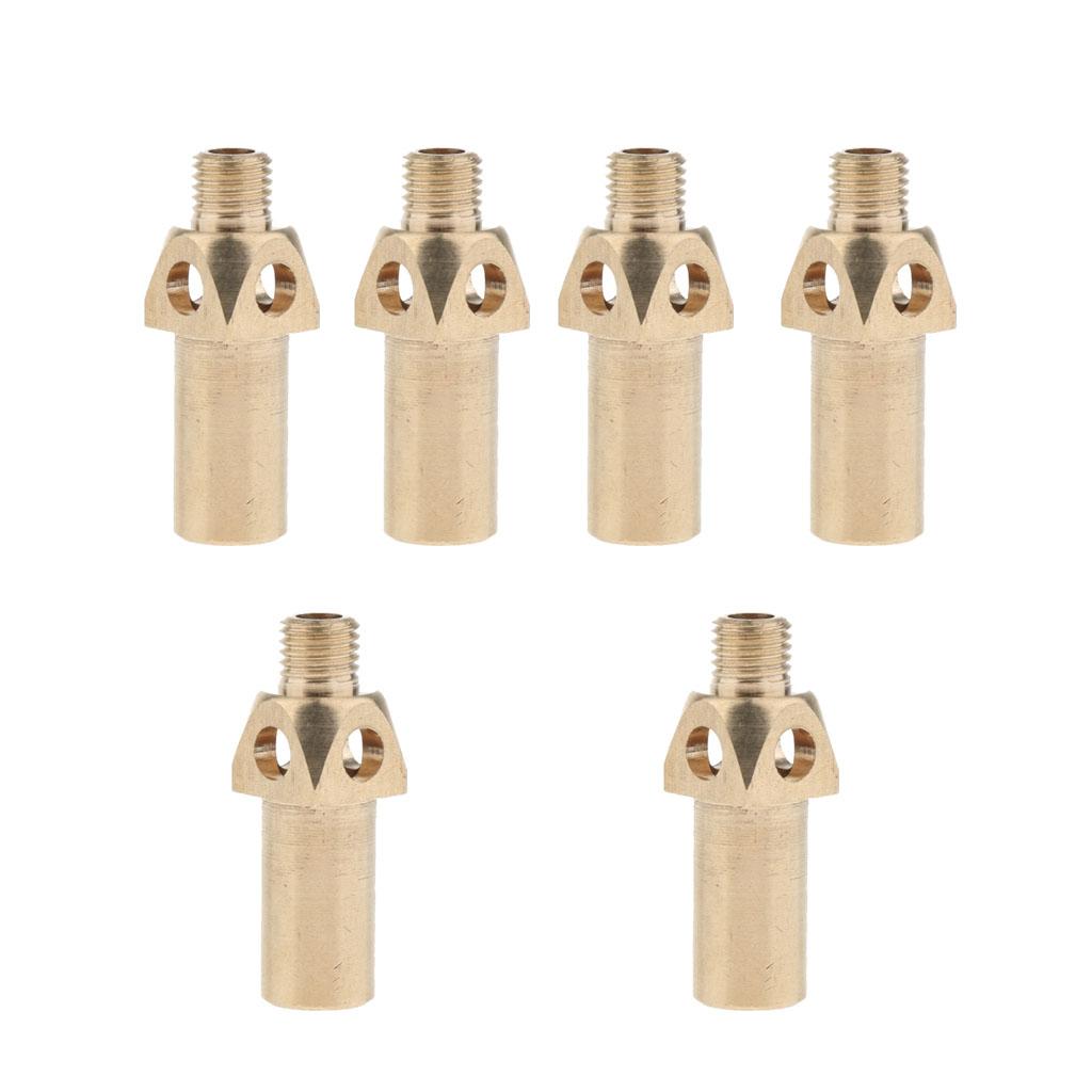 6x1 Piece Brass Replacement Tip/Nozzle/ Jet/ Burner for LP Gas