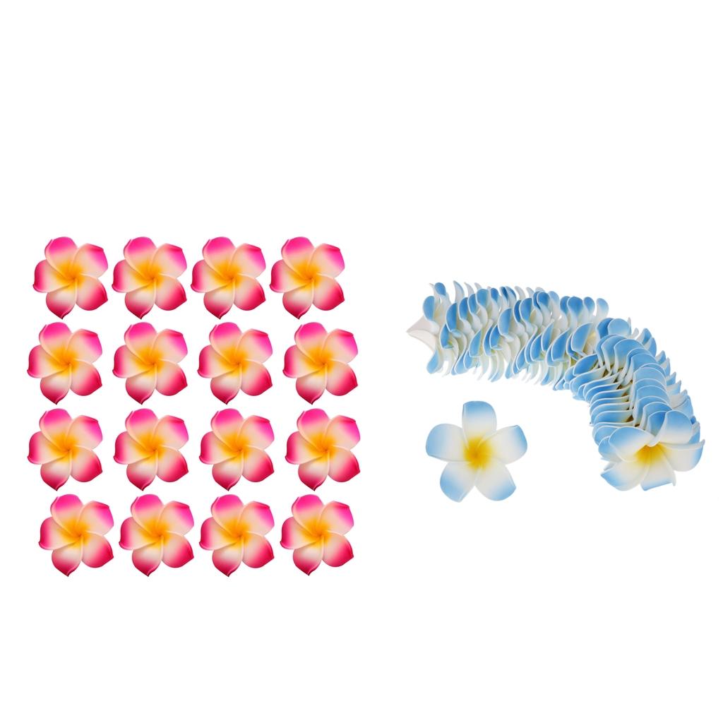 200Pcs Wedding Party Hawaiian Frangipani Foam Plumeria Flower Heads