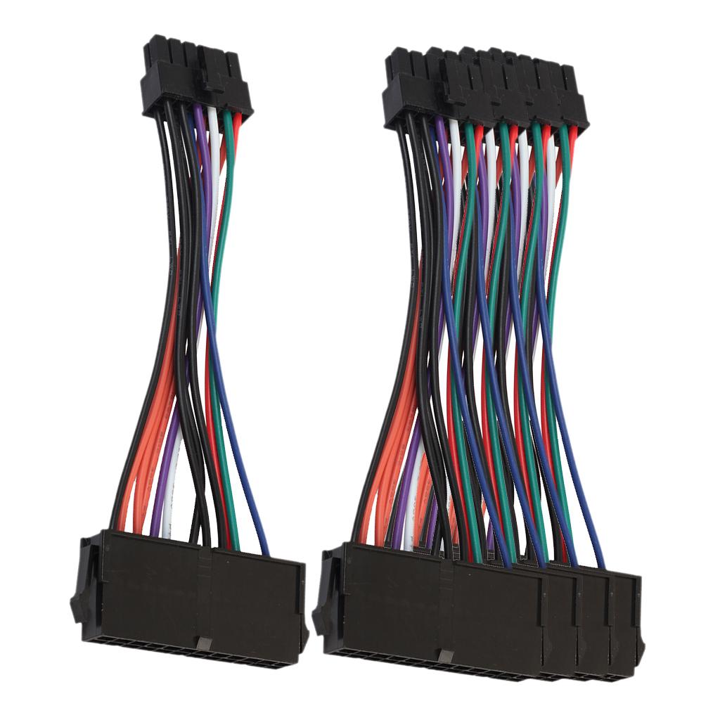 5Pcs ATX 24 Pin Female to 12 Pin Male Converter Power Supply Cable for Acer