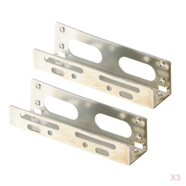 3x 3.5inch HDD/SSD Mounting Frame Kit to 5.25 Hard Disk Drive in Bay