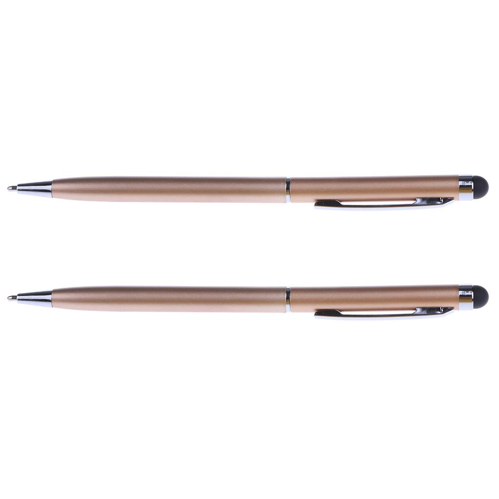 2x Capacitive Pen Touch Screen Stylus Pencil for Pad Phone Laptop gold