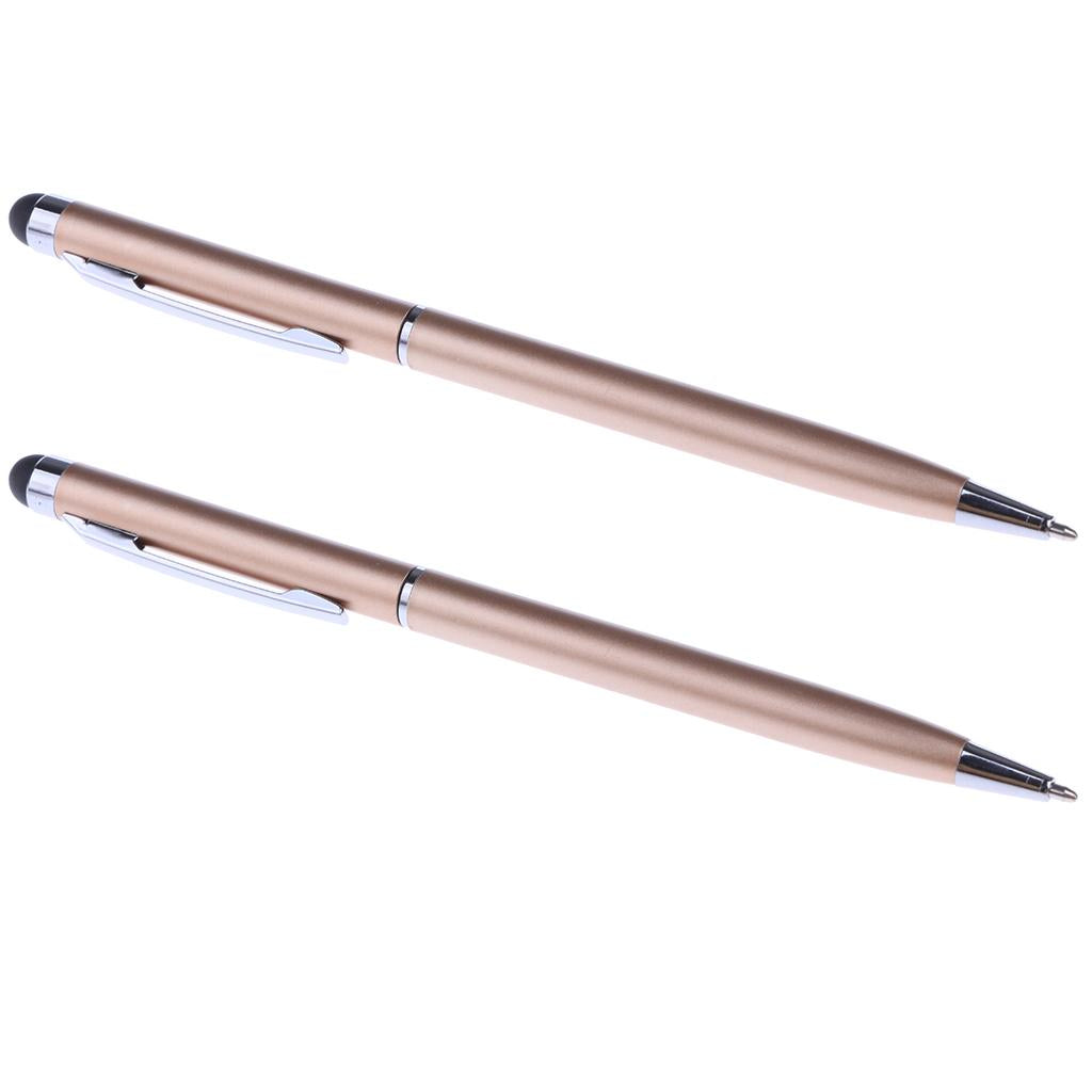 2x Capacitive Pen Touch Screen Stylus Pencil for Pad Phone Laptop gold
