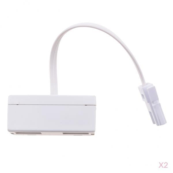2x RJ11 UK Male to UK Female Adapter Double Socket Telephone Splitter