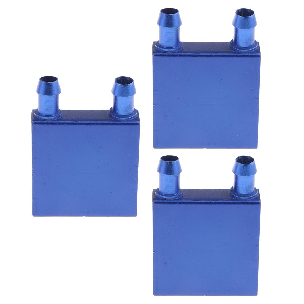 3x Aluminum Water Cooling Block for CPU Graphics Radiator Heatsink 40x40mm