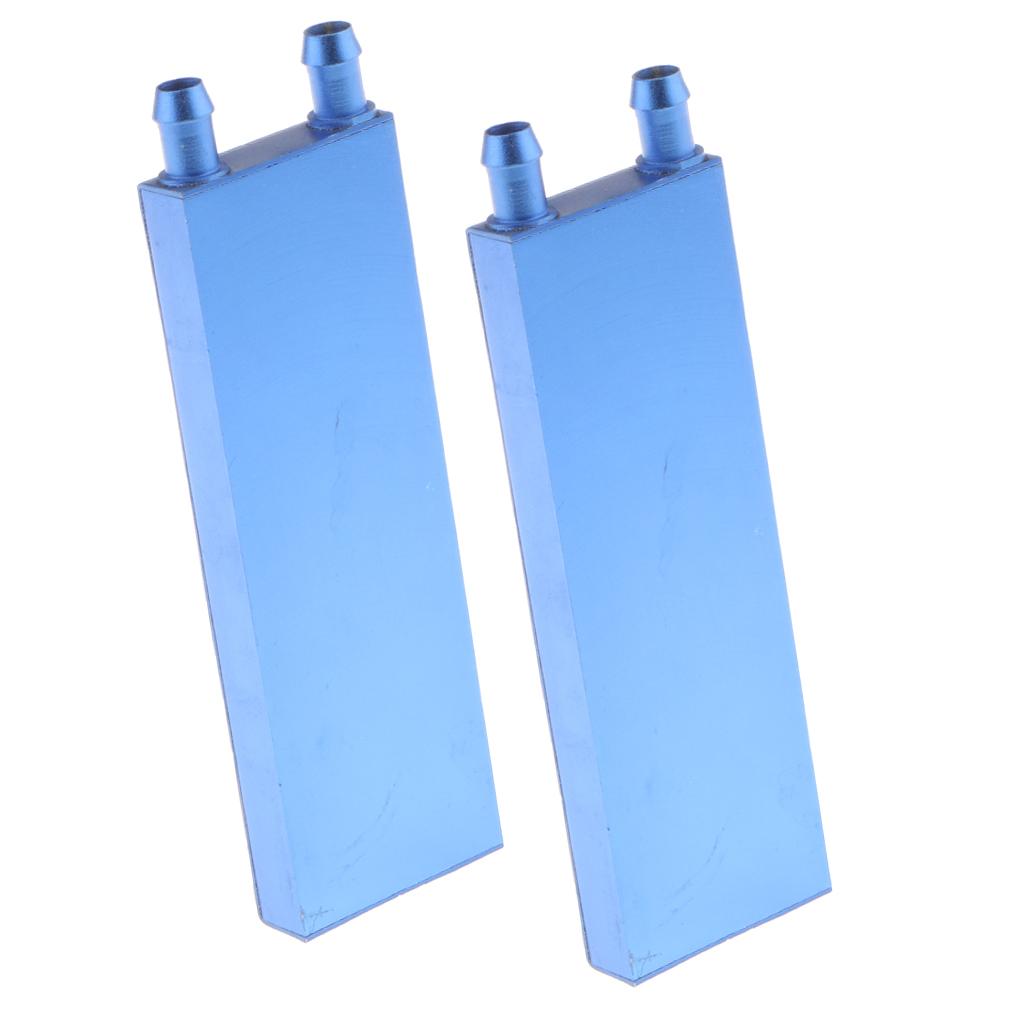2x Aluminum Water Cooling Block for CPU Graphics Radiator Heatsink 40x120mm