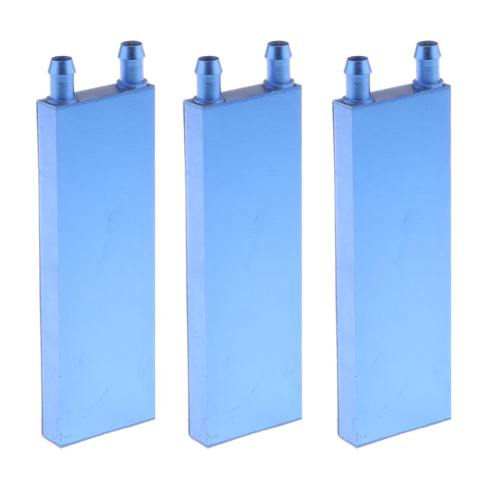 3x Aluminum Water Cooling Block for CPU Graphics Radiator Heatsink 40x120mm