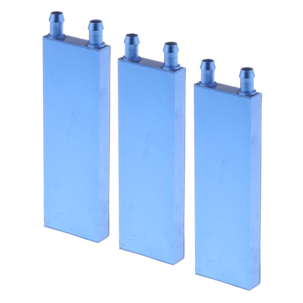 3x Aluminum Water Cooling Block for CPU Graphics Radiator Heatsink 40x120mm