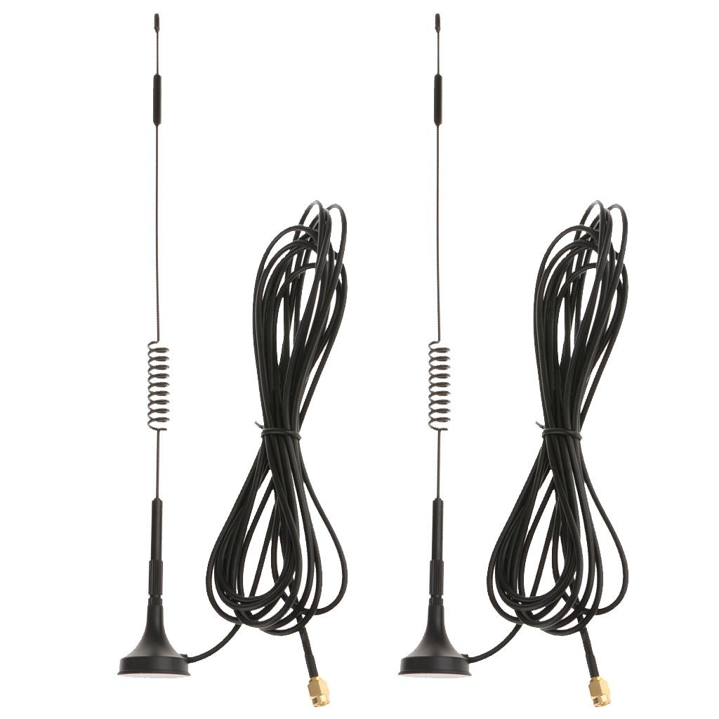 2Pcs 70-2700Mhz 12dBi 4G SMA Antenna Male Plug Modem Router Signal