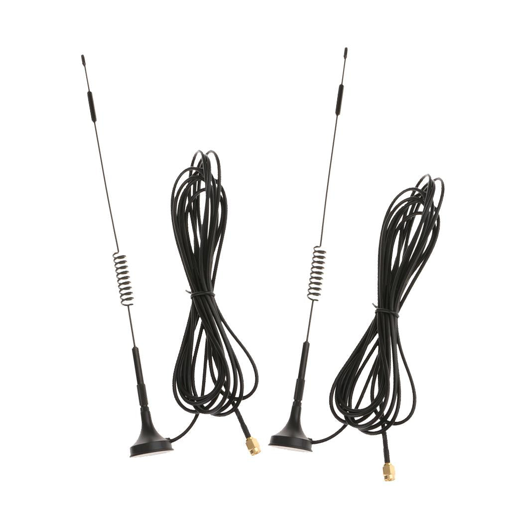 2Pcs 70-2700Mhz 12dBi 4G SMA Antenna Male Plug Modem Router Signal