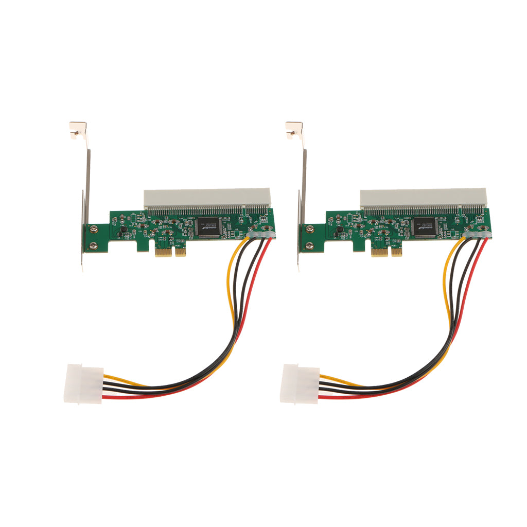 2x High Efficiency PCI-Express PCI-E to PCI Riser Card Converter for PC