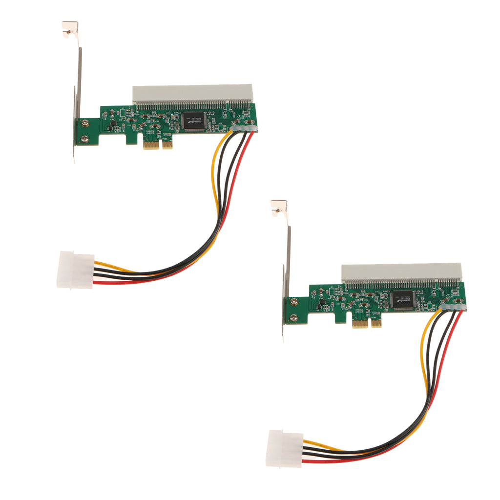 2x High Efficiency PCI-Express PCI-E to PCI Riser Card Converter for PC