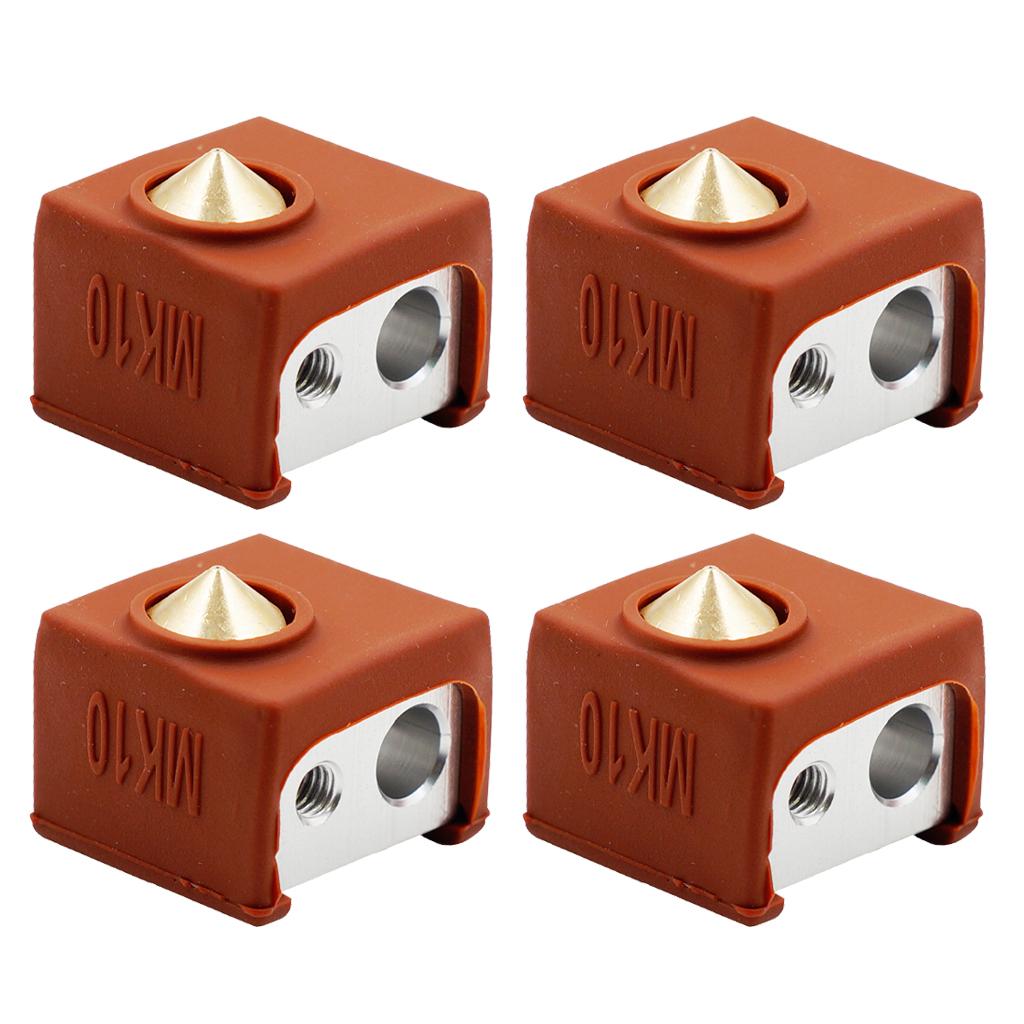 4x 3D Printer Silicone Wrap Case Sock Cover Protector For MK10 Heating Block