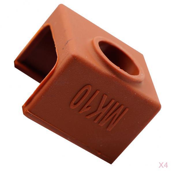 4x 3D Printer Silicone Wrap Case Sock Cover Protector For MK10 Heating Block