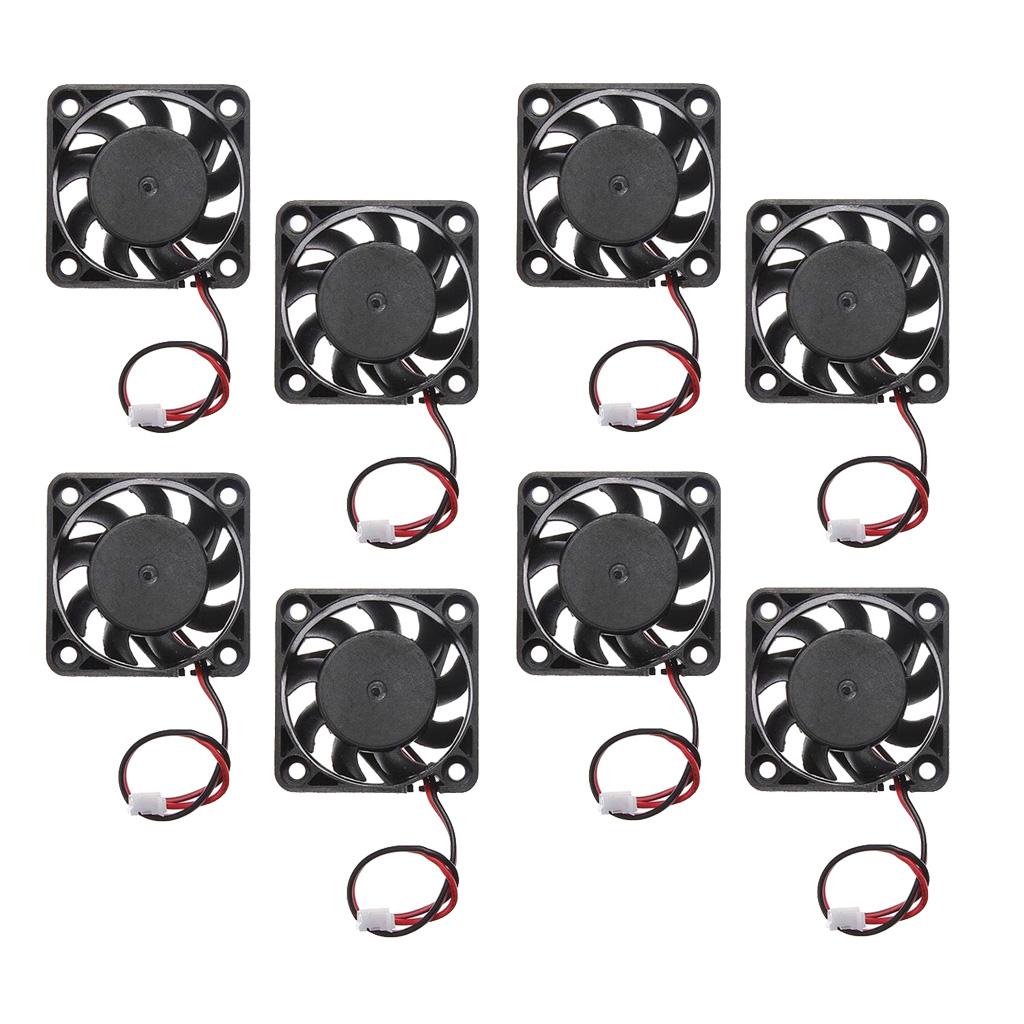 8pieces 12V 2Pin 40mm Mini 4cm Fan Silent Computer Cooler Cooling Fan PC