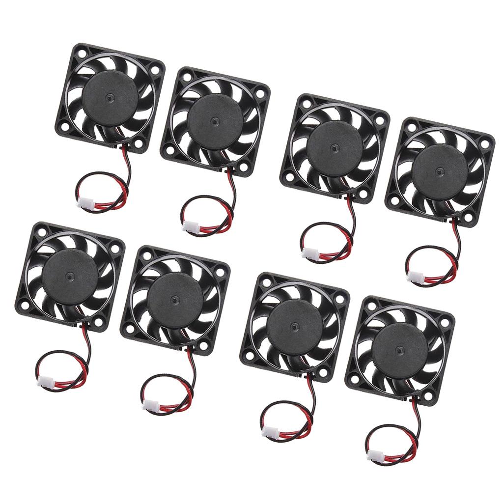8pieces 12V 2Pin 40mm Mini 4cm Fan Silent Computer Cooler Cooling Fan PC