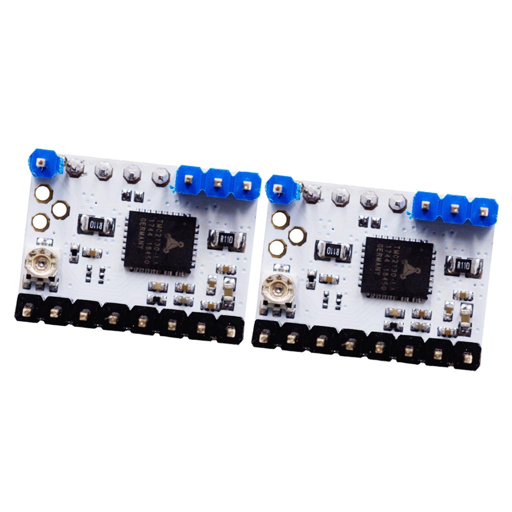 2Pcs Ultra-silent TMC2130 V1.1 Stepstick Stepper Motor Driver & Heat Sink