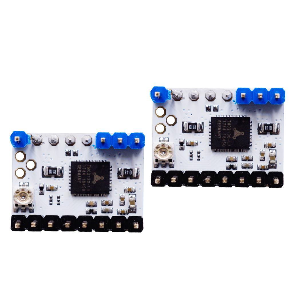 2Pcs Ultra-silent TMC2130 V1.1 Stepstick Stepper Motor Driver & Heat Sink