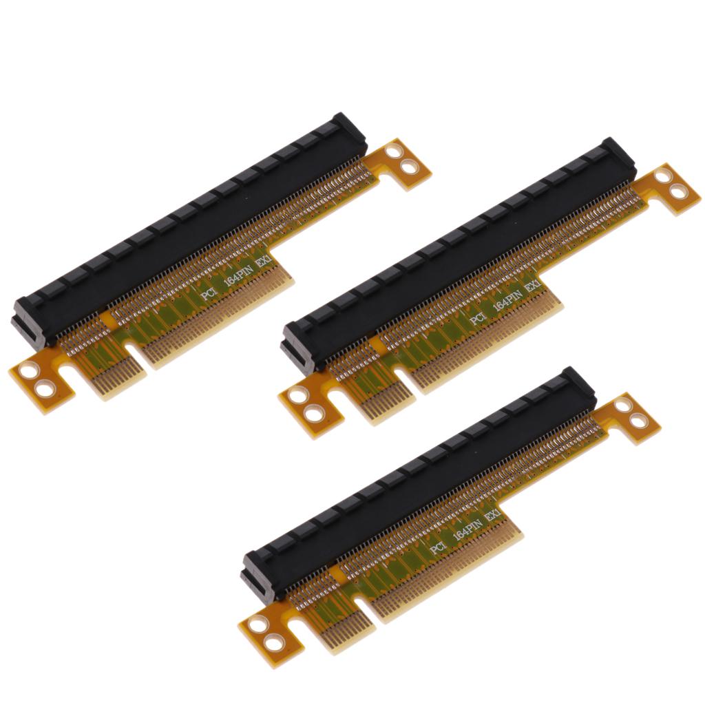 3x PCI Express Riser Card PCI-E x8 to x16 Slot Adapter Converter Board