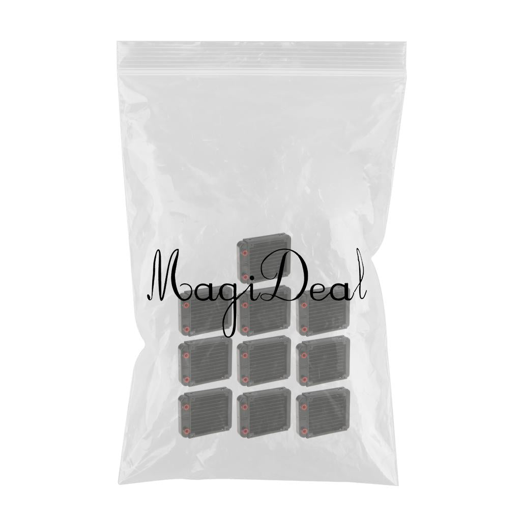10x G4/1 Aluminum Computer CPU 10Pipes Water Cooling Radiator System 120mm