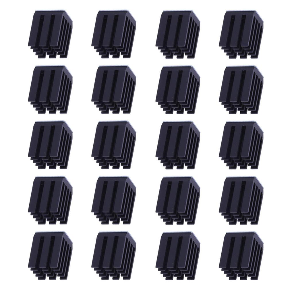 20xStepper Motor Driver Heat Sinks Cooling Block Heatsinks for TMC2100 Black