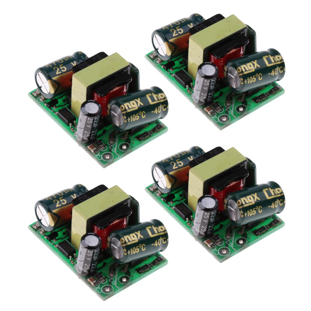 4Pcs 4.8W 12V 400mA AC-DC Isolated Switching Power Supply Module
