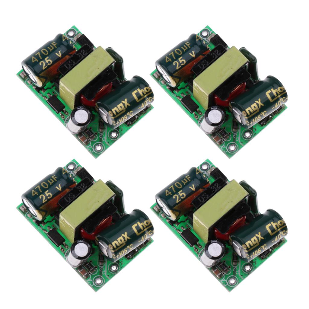 4Pcs 4.8W 12V 400mA AC-DC Isolated Switching Power Supply Module