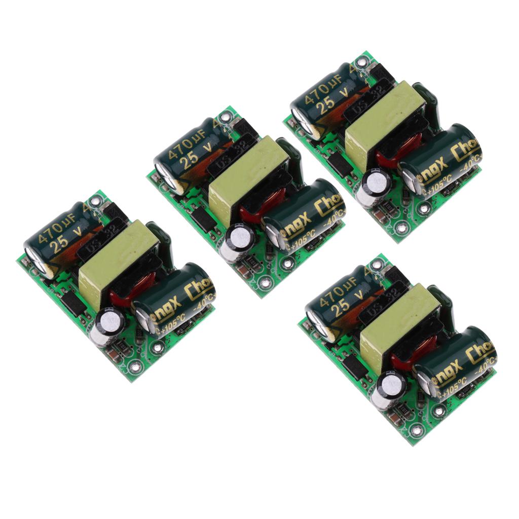 4Pcs 4.8W 12V 400mA AC-DC Isolated Switching Power Supply Module