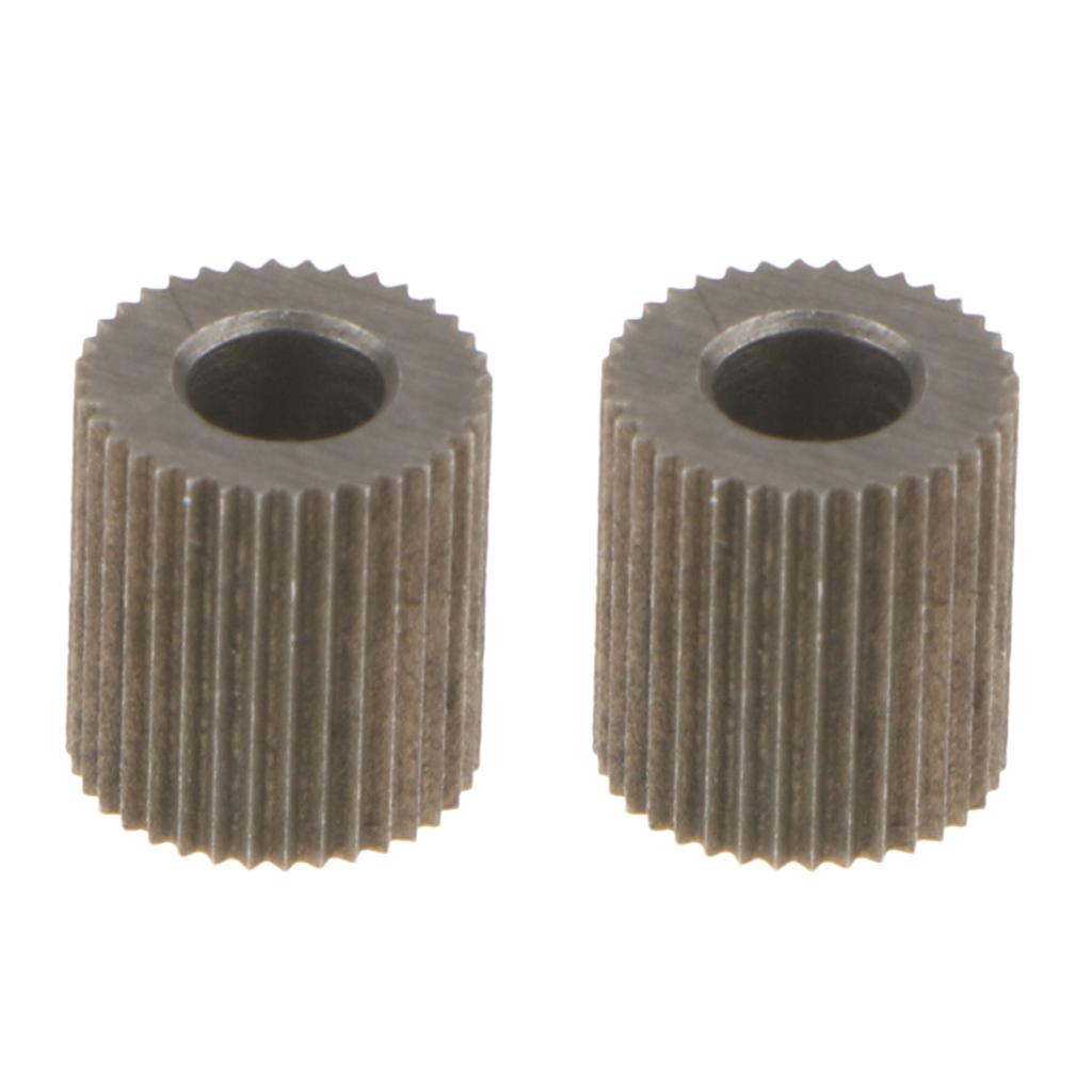 2Pcs 3D Printer 38 Teeth Mold Steel Linear Extruder Filament Drive Gear