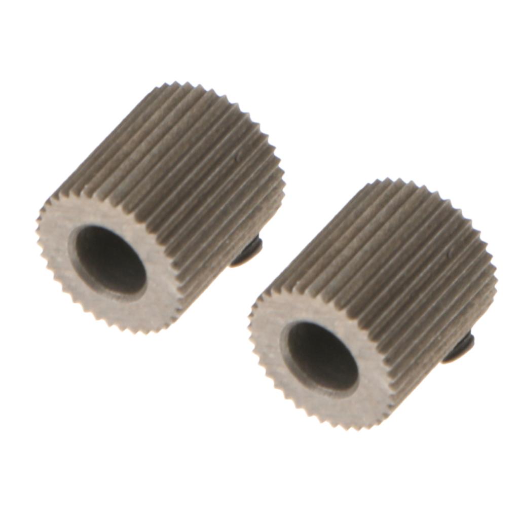 2Pcs 3D Printer 38 Teeth Mold Steel Linear Extruder Filament Drive Gear