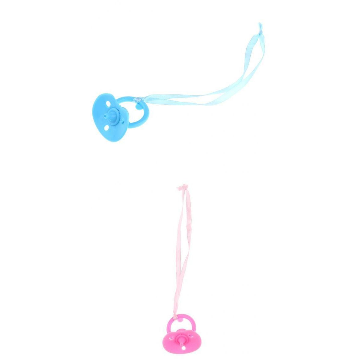 2Pcs Infant Baby Doll Plastic Pacifier for Doll Nursery Room Accs