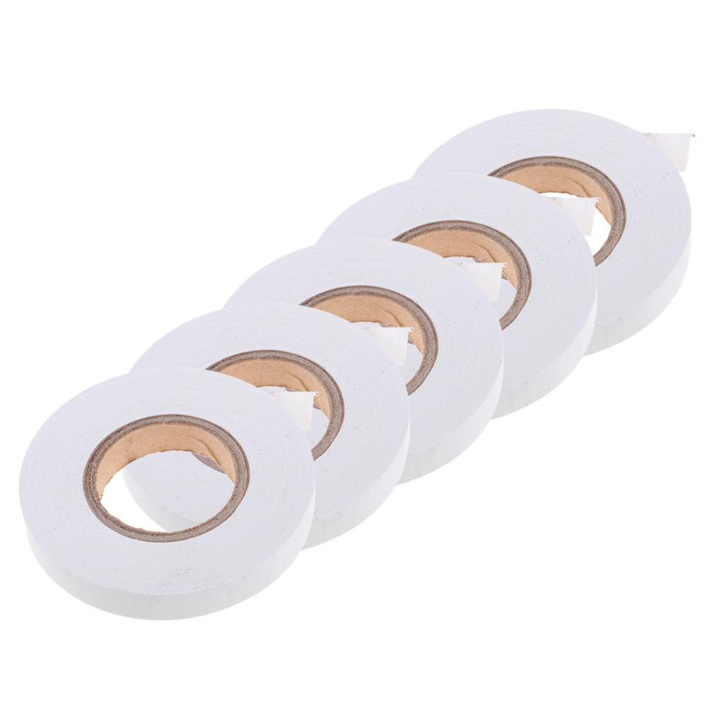 5pcs Tennis Badminton Squash Racket Grip Overgrip Sweatband Tape - White