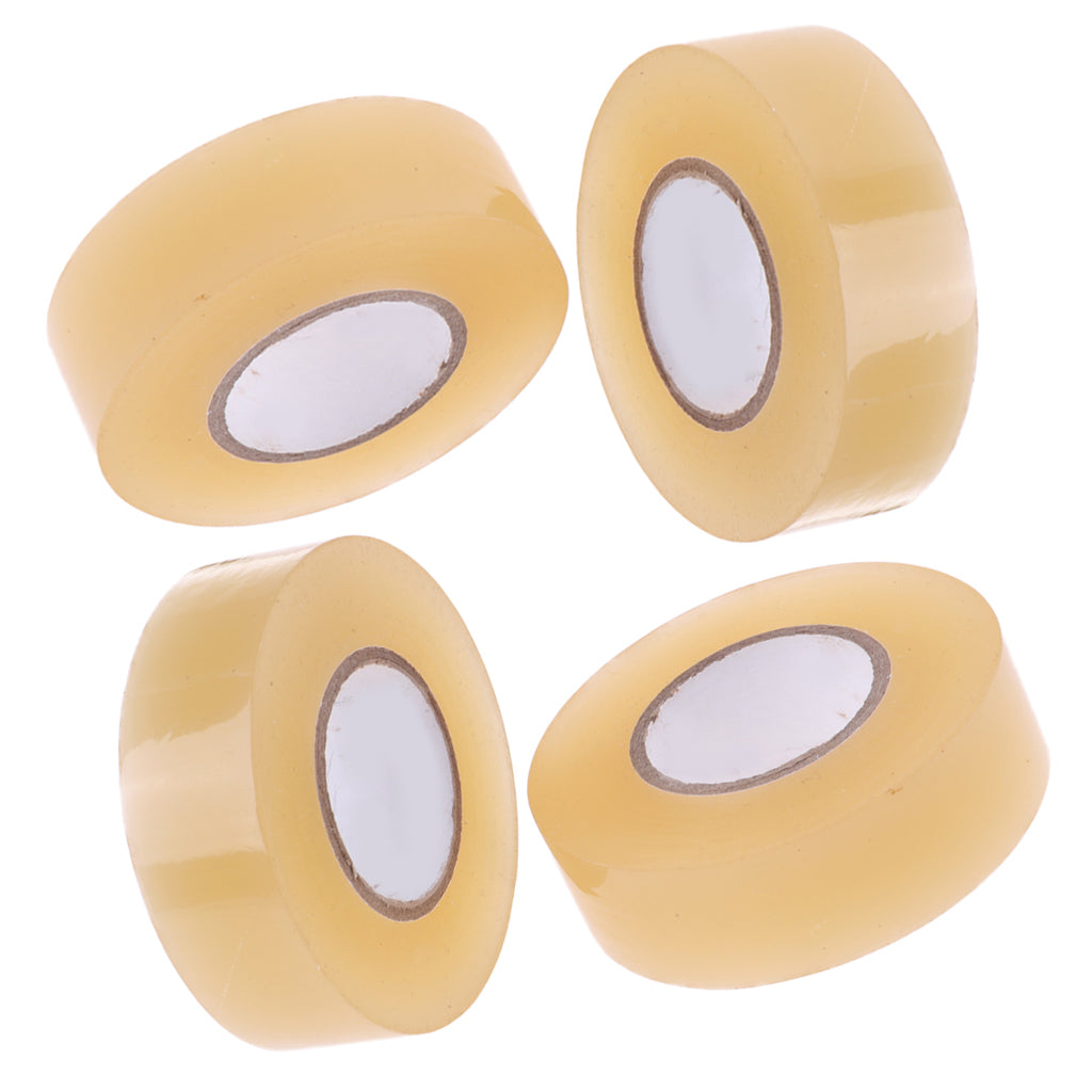 4 Rolls of Premium PVC Clear Hockey Tape for Ice Hockey Socks & Shin Guards