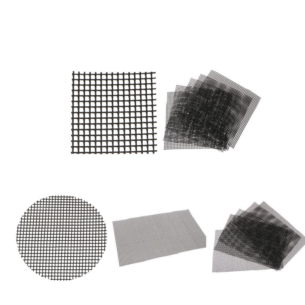 30Pcs Plastic Drainage Mesh Sheet Flowerpot Bottom Bug Pest Control, 4 Sizes
