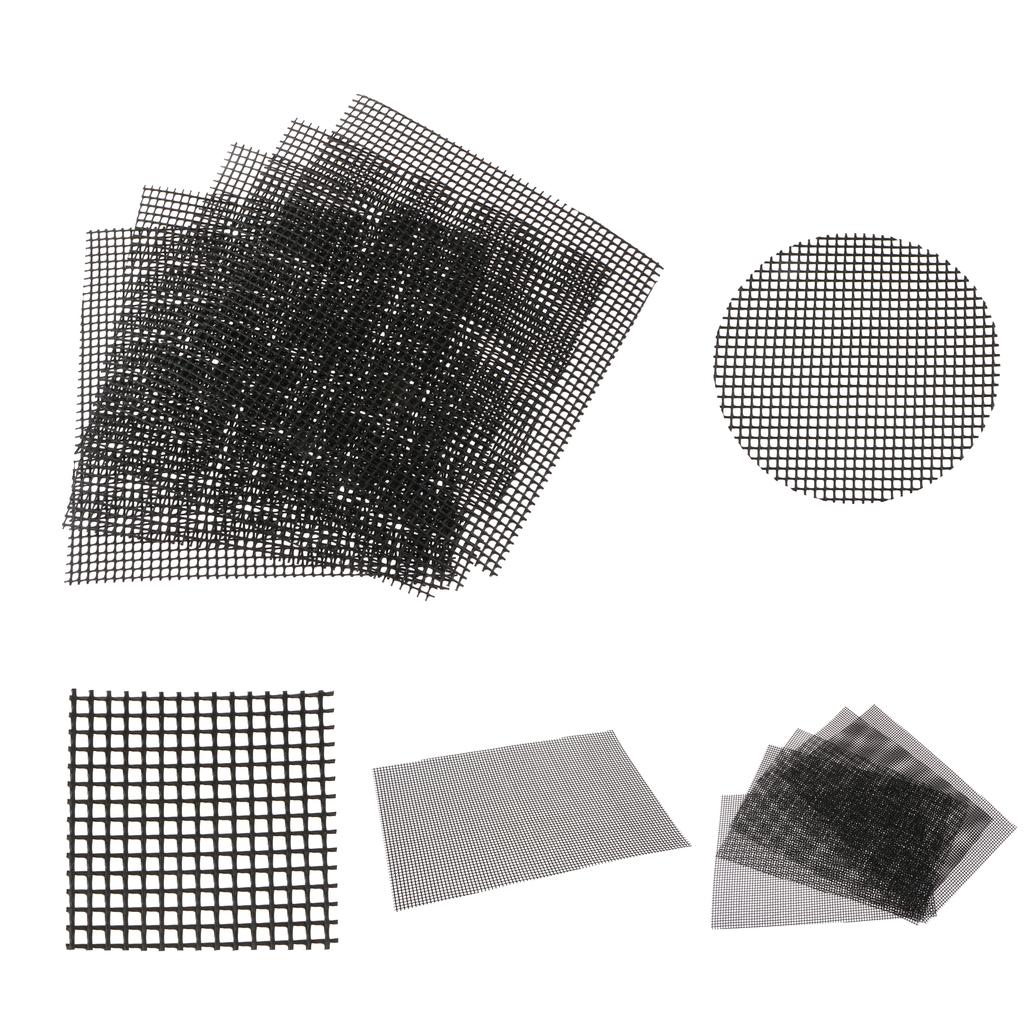 30Pcs Plastic Drainage Mesh Sheet Flowerpot Bottom Bug Pest Control, 4 Sizes