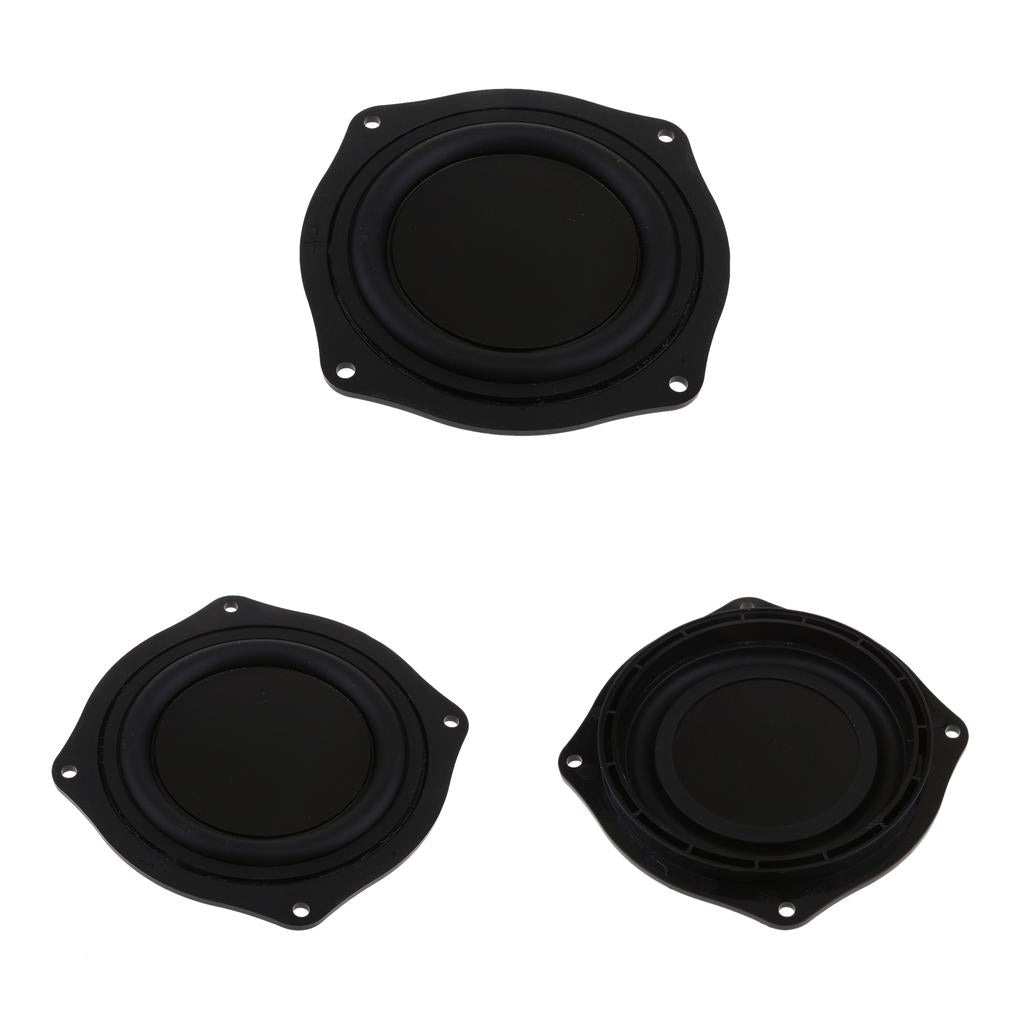 3Pieces 4'' Speaker Vibrating Membrane Passive Bass Diaphragm Plate