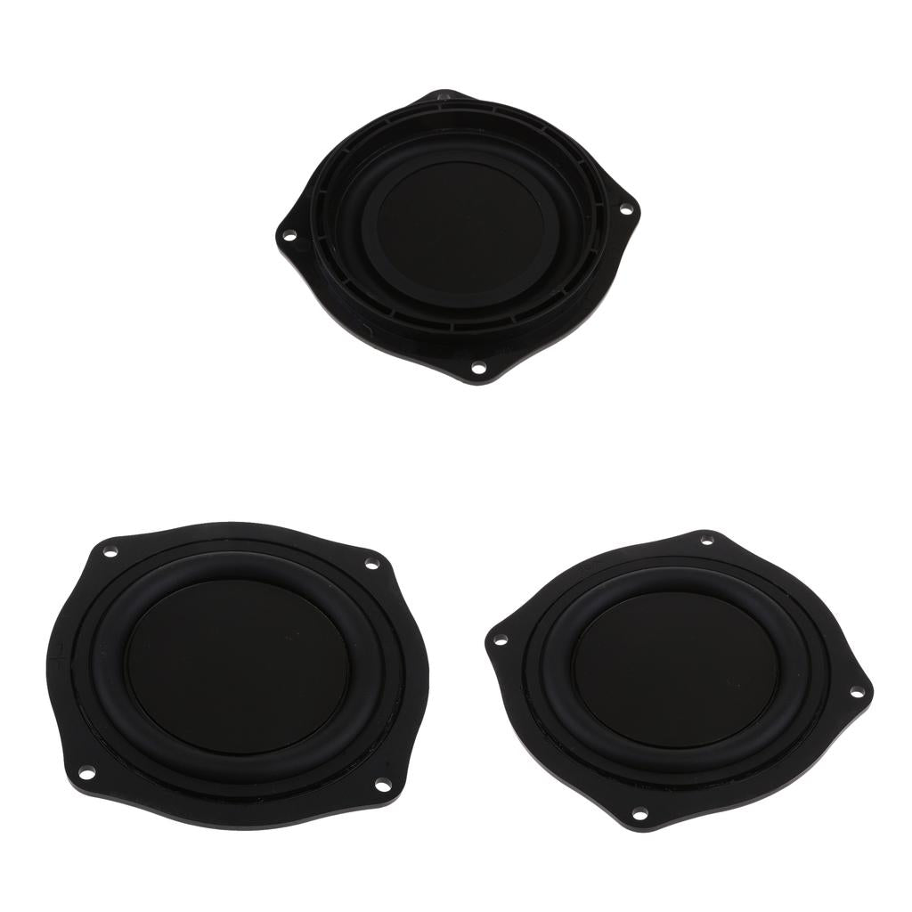 3Pieces 4'' Speaker Vibrating Membrane Passive Bass Diaphragm Plate