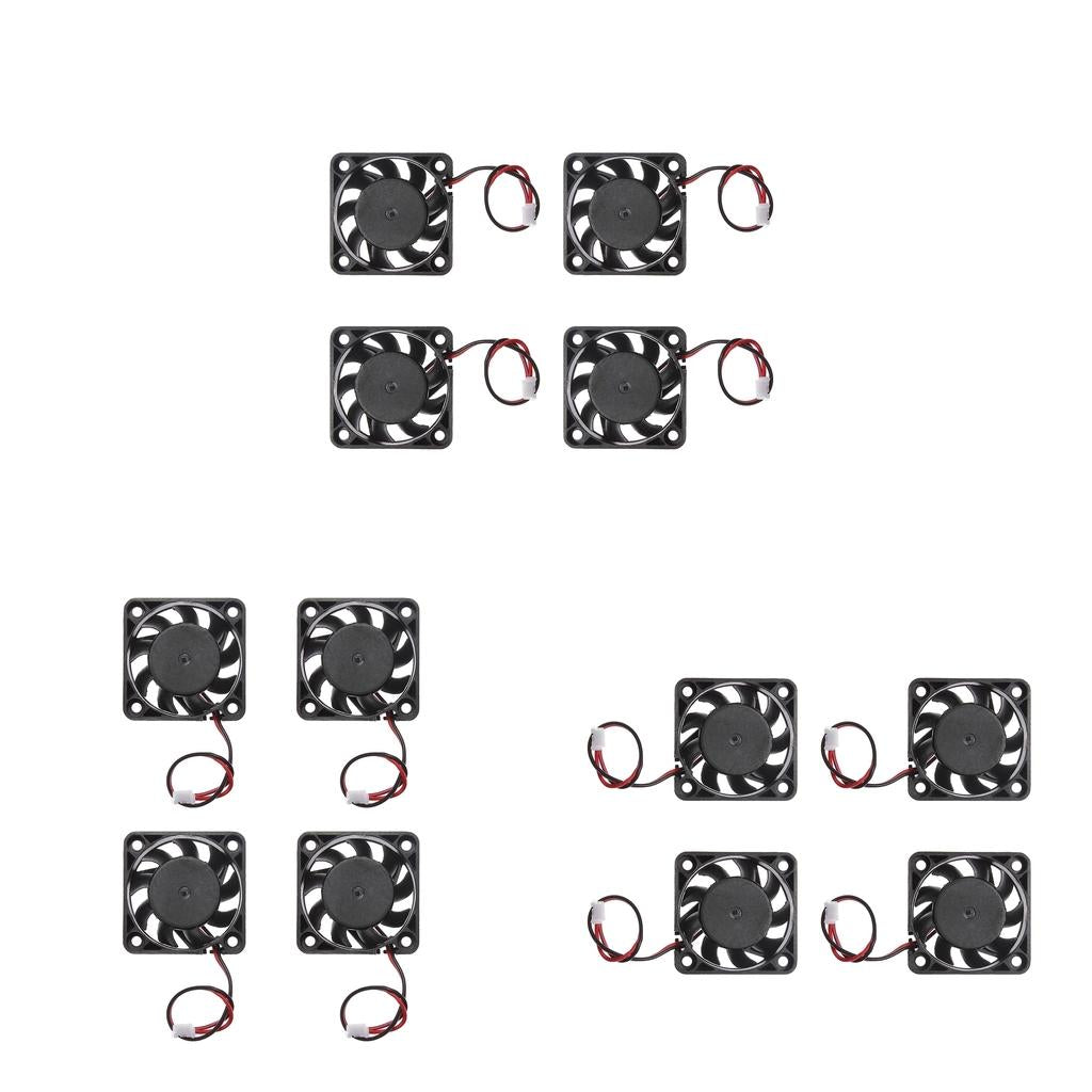 12PCS 12V 2Pin 40mm Mini 4cm Fan Silent Computer Cooler Cooling Fan PC