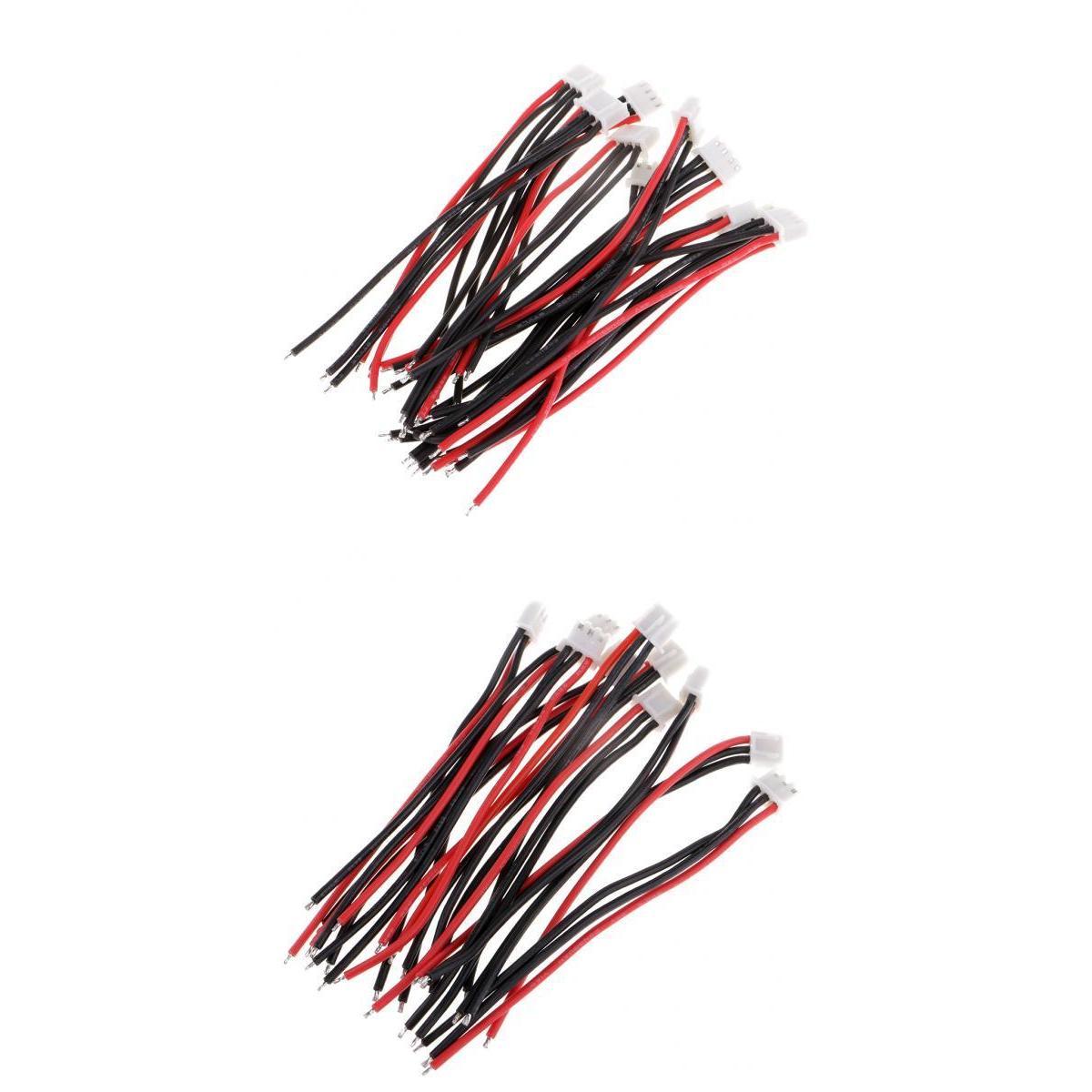 10cm Silicone JST-XH Balance Cable 22AWG for Lipo Lithium Battery 2S 3S