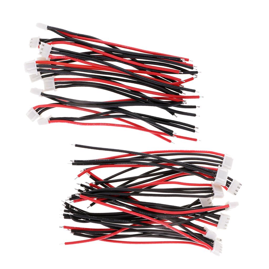 10cm Silicone JST-XH Balance Cable 22AWG for Lipo Lithium Battery 2S 3S