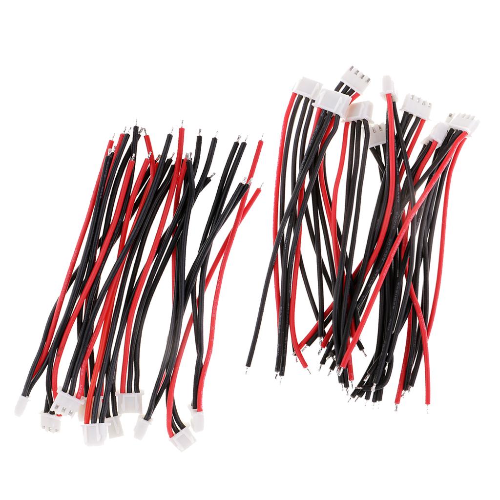 10cm Silicone JST-XH Balance Cable 22AWG for Lipo Lithium Battery 2S 3S