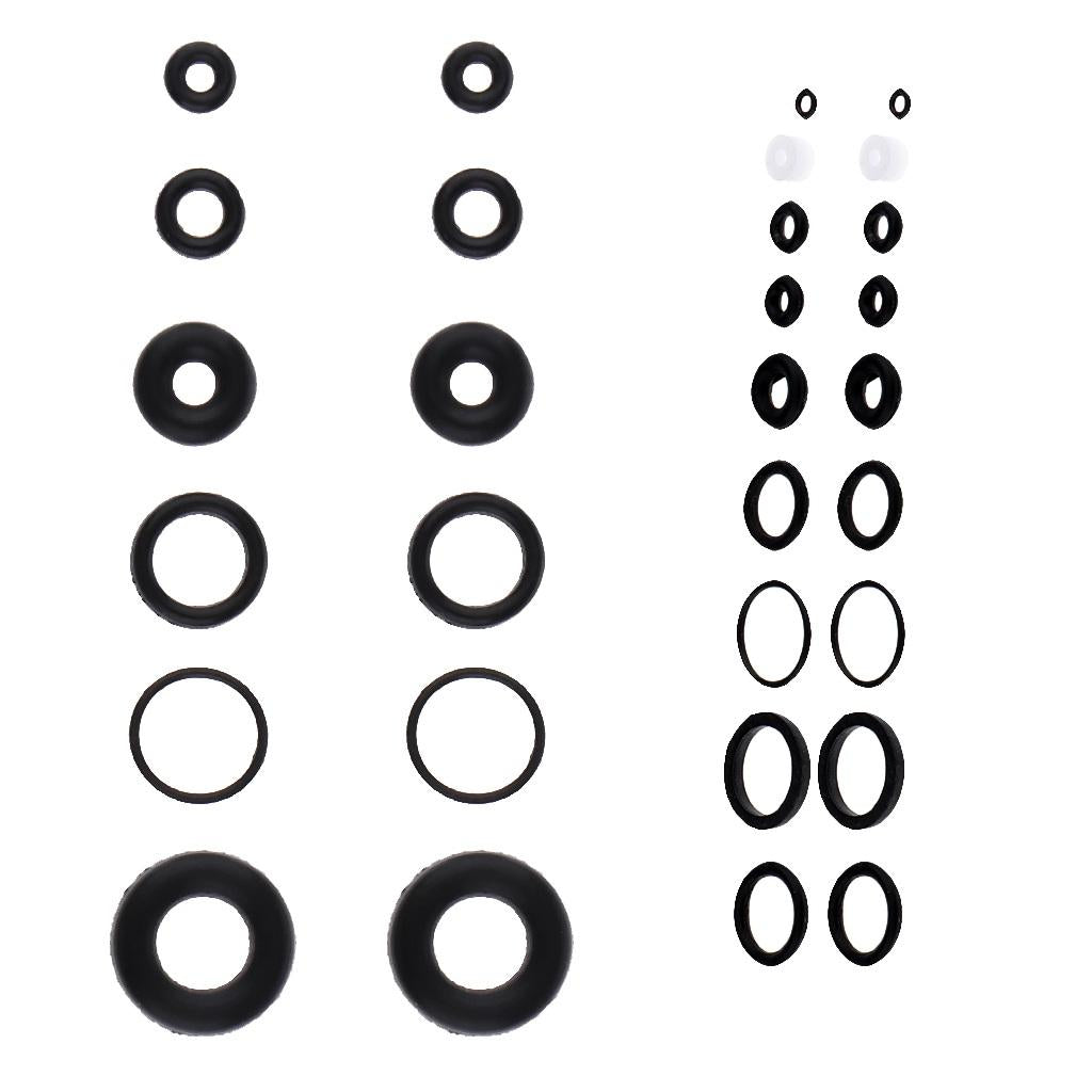 4 Sets Black O-Ring Rubber Seals Suitable for Airbrush Internal Sealing Ring