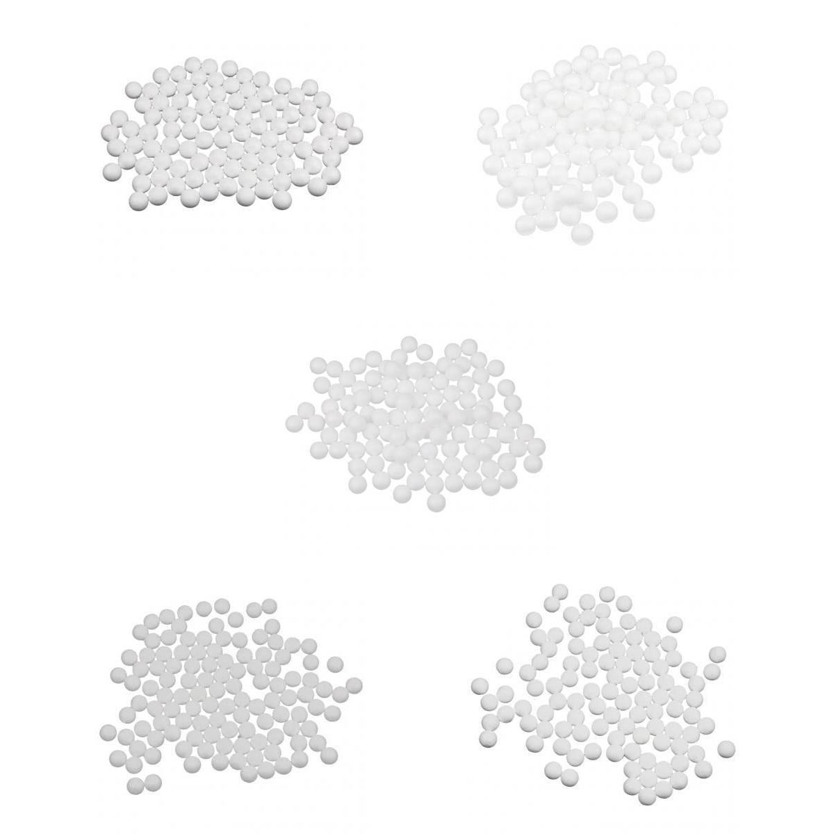 500 Pieces 10/15/20/25/27mm White Polystyrene Foam Balls for Modelling Craft