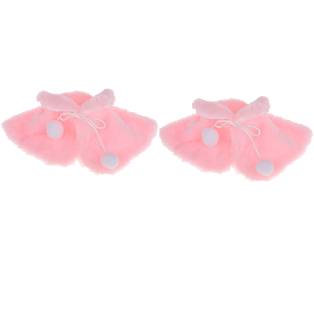 2pcs Doll Cape Fit For 18 Inch Doll Outfit Accessories Pink