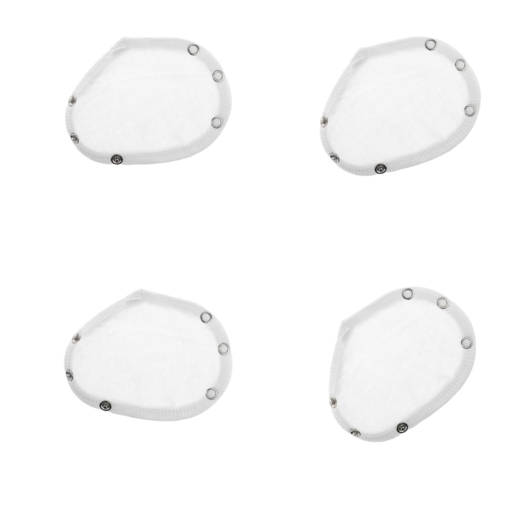 4Pcs Baby Romper Crotch Extenter Child Bodysuit Extenders White