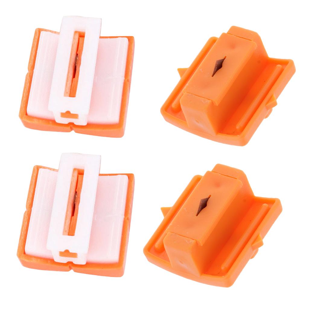 4Pcs Paper Trimmer Triple Track High Profile Cutting Replacement Blades Part