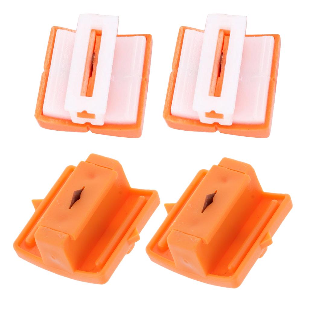 4Pcs Paper Trimmer Triple Track High Profile Cutting Replacement Blades Part