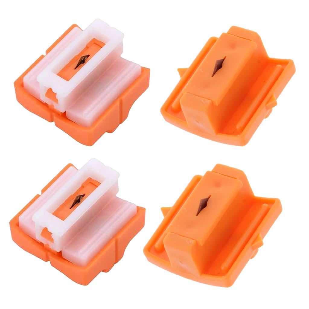 4Pcs Paper Trimmer Triple Track High Profile Cutting Replacement Blades Part